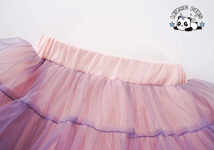 LEZONKIDS - New Design Two Piece Girl Princess Lace unicorn  Printing Suit Dress T-shirt Tutu Skirt for Girls